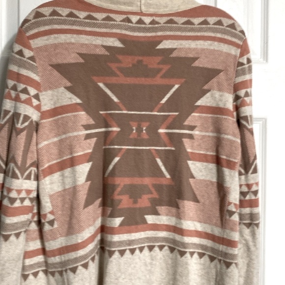 Yes Lola Aztec pattern knit cardigan sweater Size SMALL - Picture 8 of 12